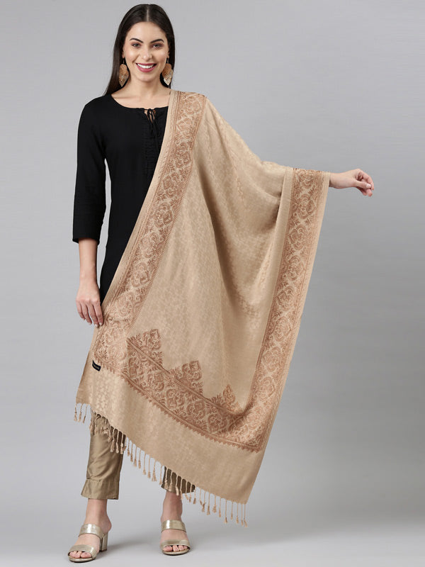Women's Zarif Kashmiri Aari Embroidery Stole (Size: 71X203 CM)