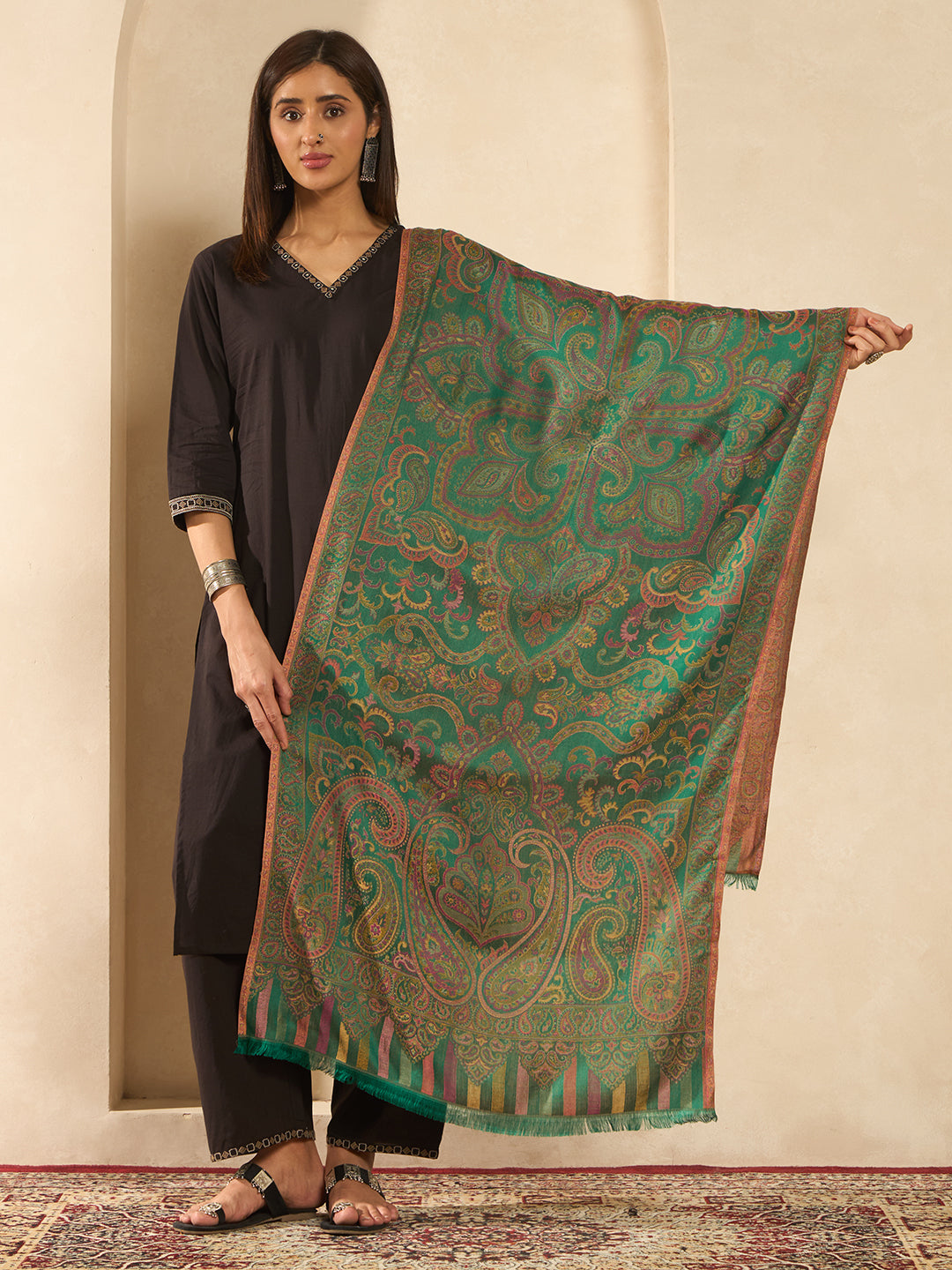 Women Imperial Ambi Kaani Stole