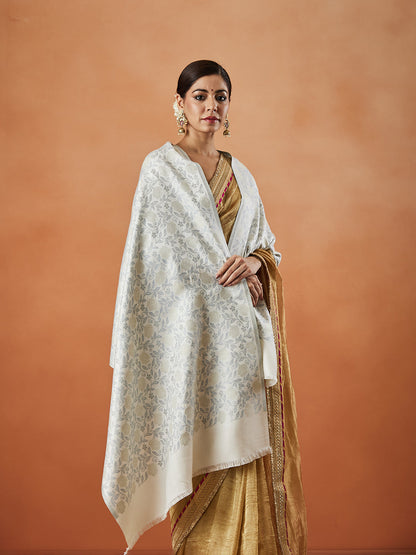Pashmoda Women Rukhsaar Kaani Stole (Size : 71X203 CM)