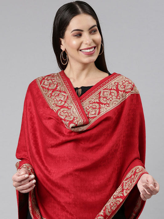 Women's Zarif Kashmiri Aari Embroidery Stole (Size: 71X203 CM)