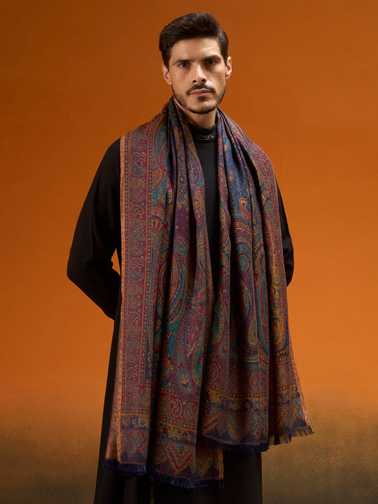 Men Grand Paisley Kaani Shawl