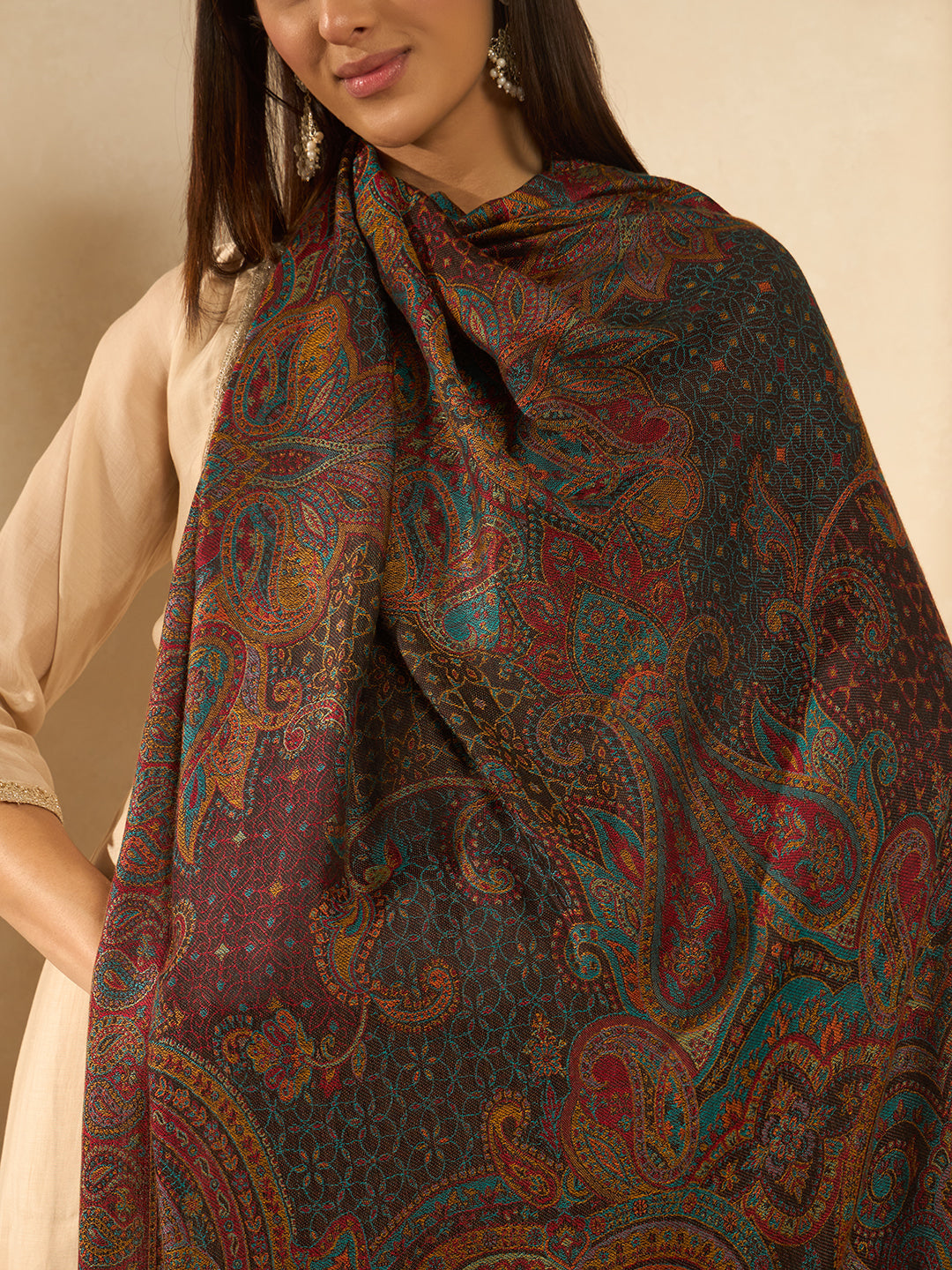Women Grand Paisley Kaani Kashmiri Shawl