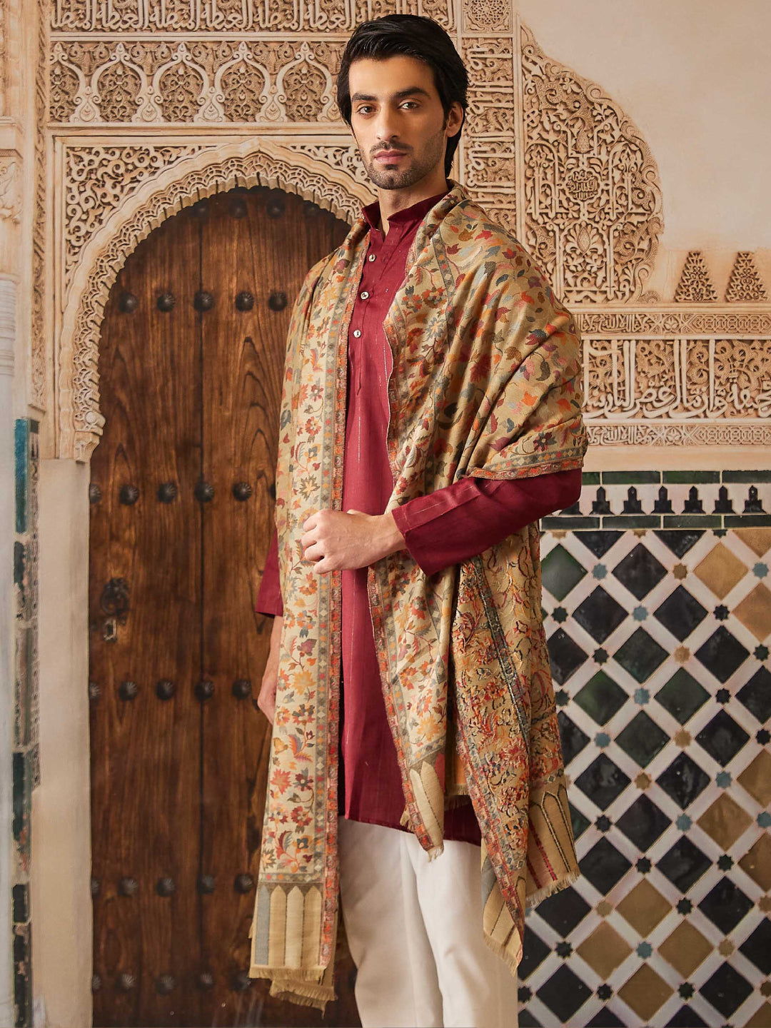 Pashmoda Mens Rubab Kaani Gents Lohi (Size: 127x254 CM)