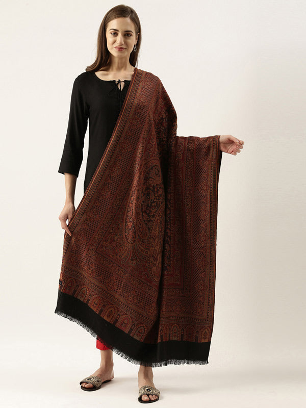 Women's Ghazal Antique Jamawar Shawl (Size: 101 X 203 CM)
