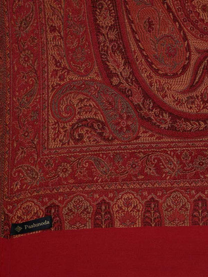 Women's Shahnaz Antique Jamawar Shawl (Size: 101 X 203 CM)