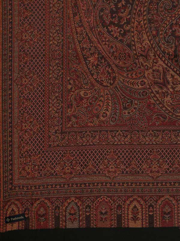 Women's Ghazal Antique Jamawar Shawl (Size: 101 X 203 CM)