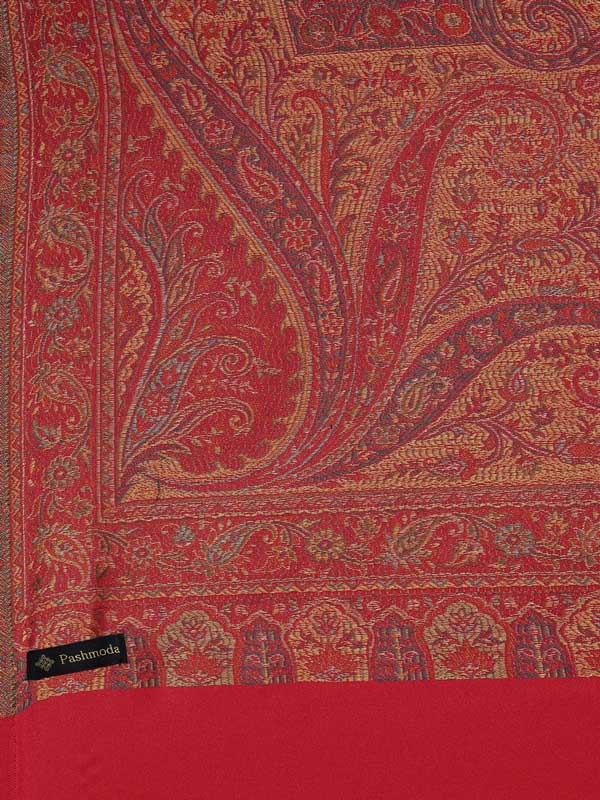 Women's Shahnaz Antique Jamawar Shawl (Size: 101 X 203 CM)