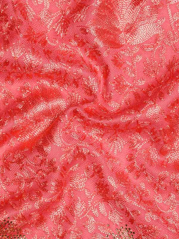 Women's Nagma 100% Pure Wool Swarosvki Crystal Shawl (Size : 101X203 CM)