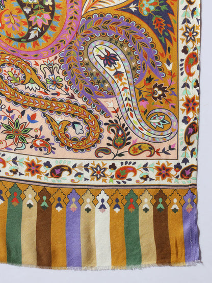 Women's Chaman Multicoloured Printed Stole (Size : 71X203 CM)