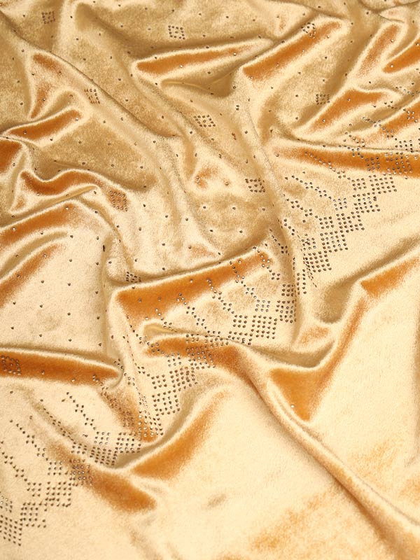 Womenƒ??s Makhamli Velvet Crystal Embellished Stole (Size 71X203 cms )