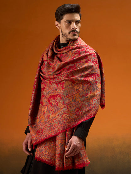 Men Shahi Manzar Fine Wool Kaani Shawl