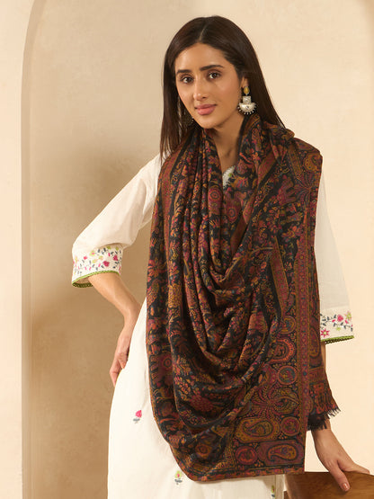 Women Orchard Kaani Wool Blend Kashmiri Shawl