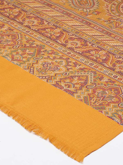 Women's Noor Kashmiri Royal Paisley Design Jamawar Shawl (Size: 101 X 203 Cms)