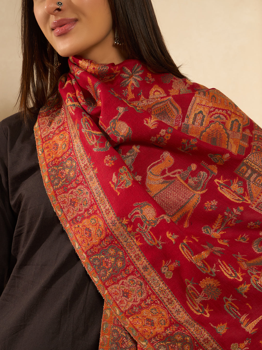 Women Caravan kaani stole Stole