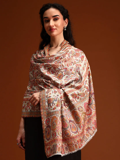 Women Orchard Kaani Wool Blend Kashmiri Shawl