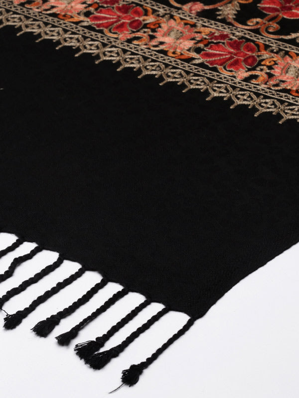 Women's Dilkash Kashmiri Aari Embroidery Stole (Size: 71X203 CM)