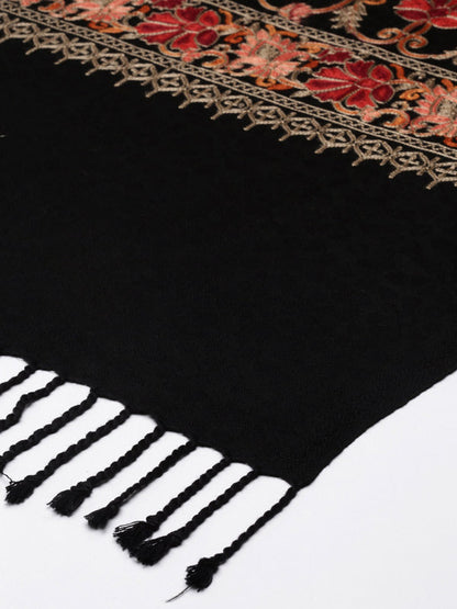 Women's Dilkash Kashmiri Aari Embroidery Stole (Size: 71X203 CM)