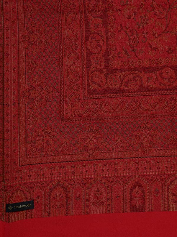 Women's Ghazal Antique Jamawar Shawl (Size: 101 X 203 CM)