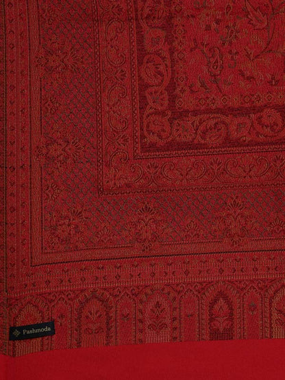 Women's Ghazal Antique Jamawar Shawl (Size: 101 X 203 CM)