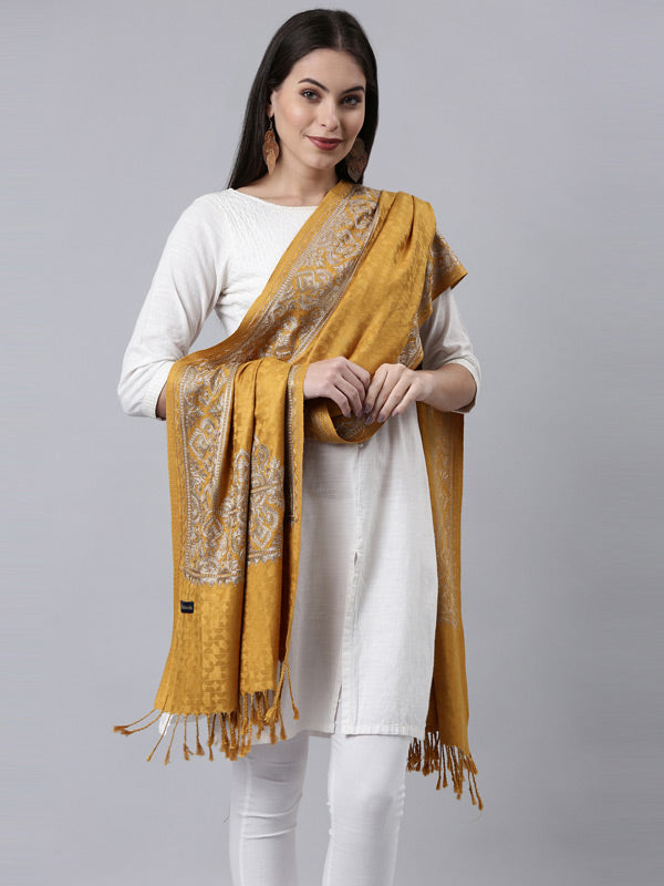 Women's Zarif Kashmiri Aari Embroidery Stole (Size: 71X203 CM)
