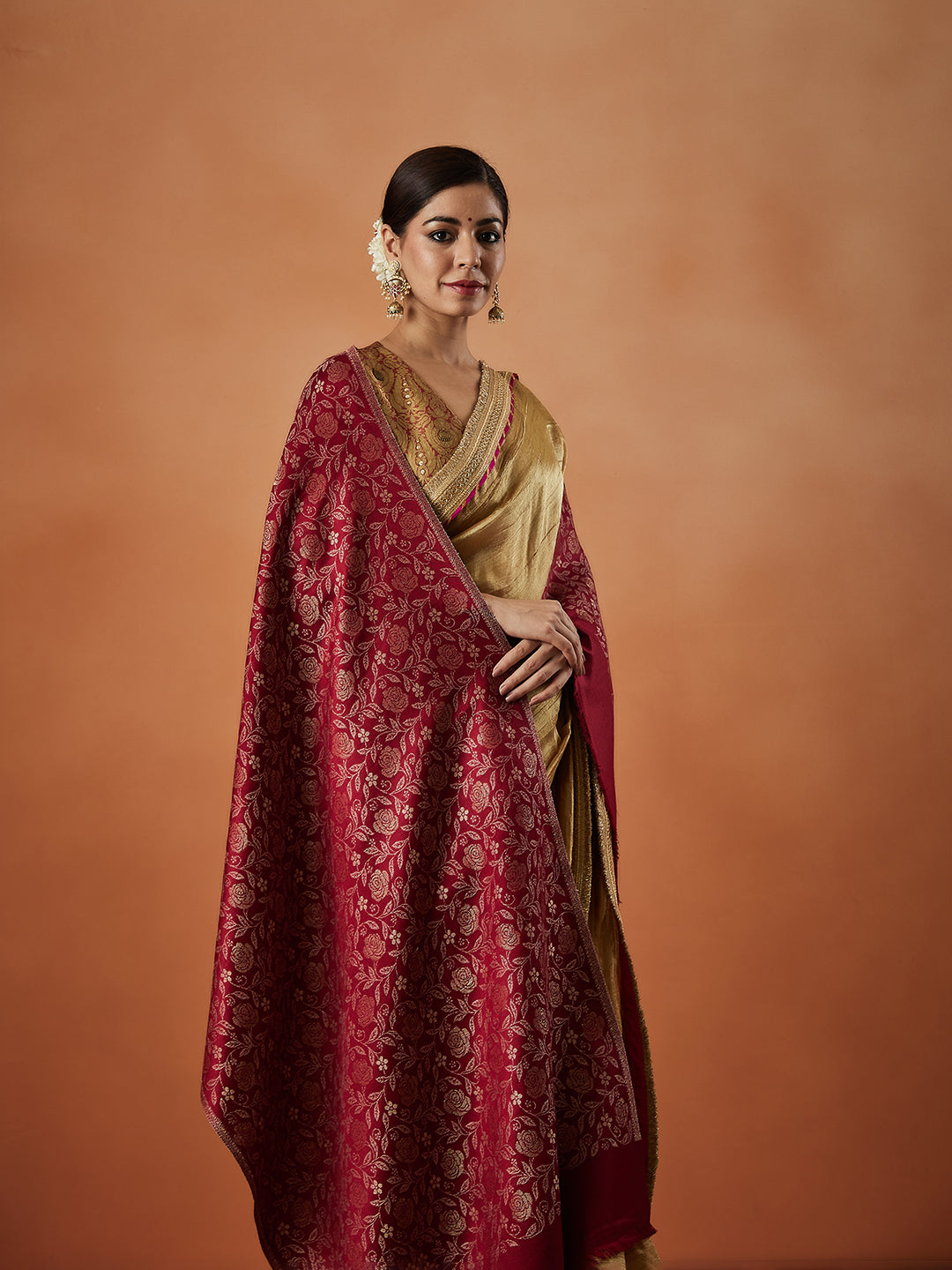 Pashmoda Women Rukhsaar Kaani Stole (Size : 71X203 CM)