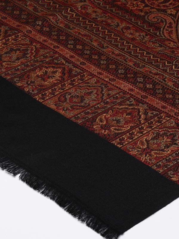 Women's Aaraish Kashmiri Royal Paisley Design Jamawar Shawl (Size: 101 X 203 Cms)