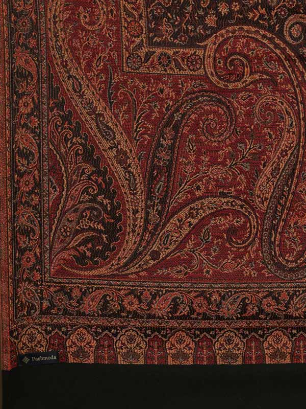 Women's Shahnaz Antique Jamawar Shawl (Size: 101 × 203 cm)