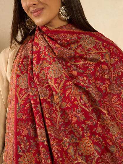 Women Orchard Kaani Wool Blend Kashmiri Shawl