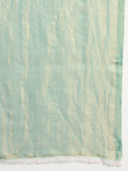Pashmoda Womenƒ??s Zarish Reversible Zari Moonlight Fine Wool Stole (Size: 71x203 Cm)