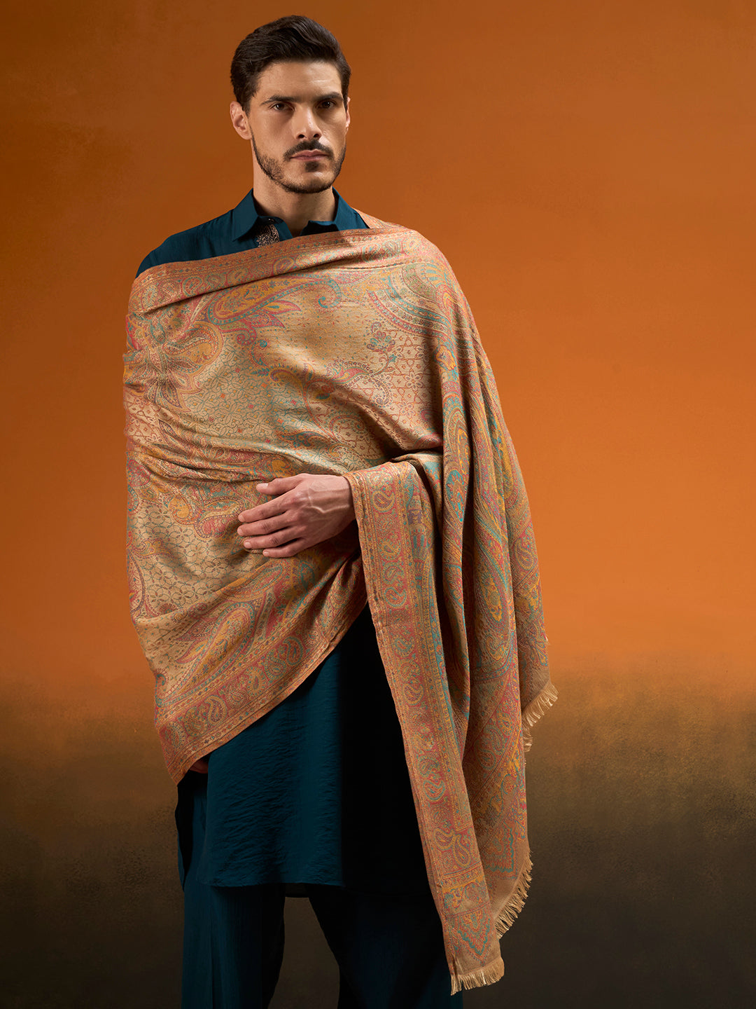 Men Grand Paisley Kaani Shawl
