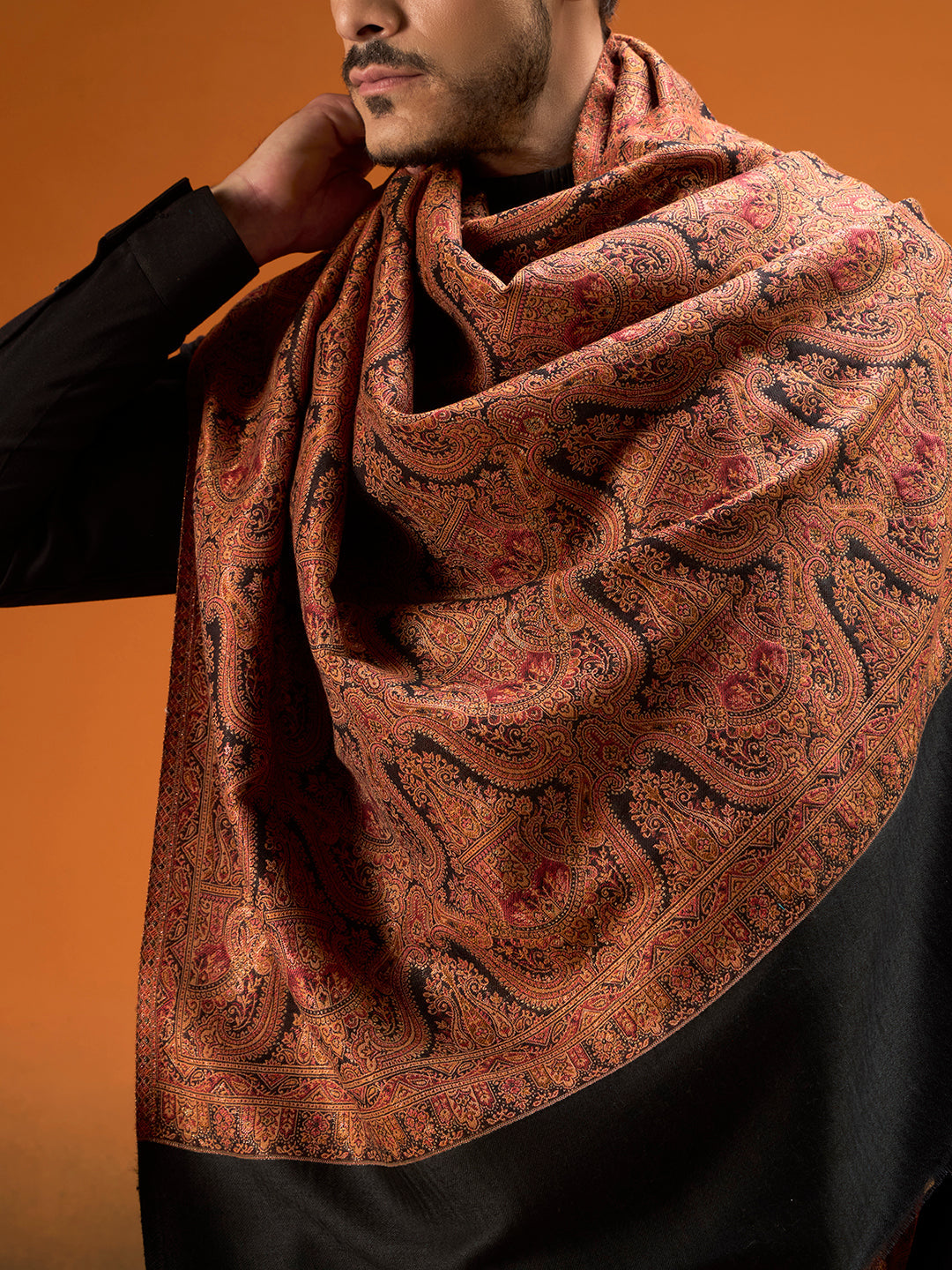 Men Gulnaar Royale Reversible Kaani Zari Shawl