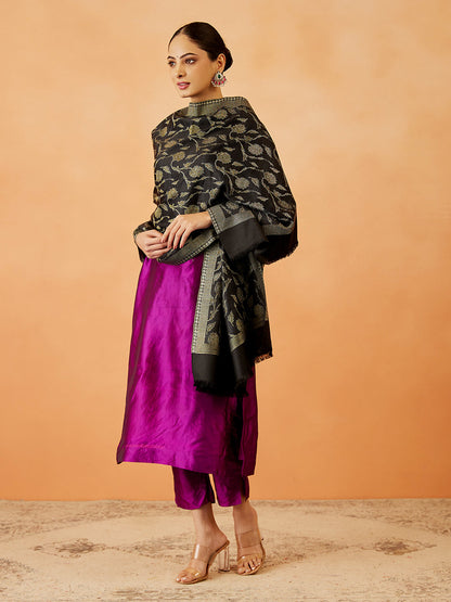 Pashmoda Women Rukhsaar Kaani Stole (Size : 71X203 CM)