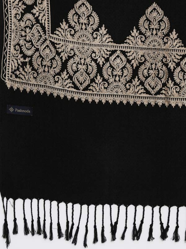 Women's Zarif Kashmiri Aari Embroidery Stole (Size: 71X203 CM)