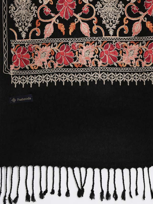 Women's Dilkash Kashmiri Aari Embroidery Stole (Size: 71X203 CM)