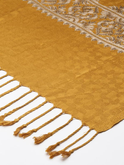Women's Zarif Kashmiri Aari Embroidery Stole (Size: 71X203 CM)