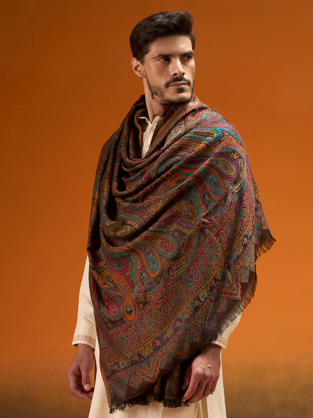 Men Grand Paisley Kaani Shawl