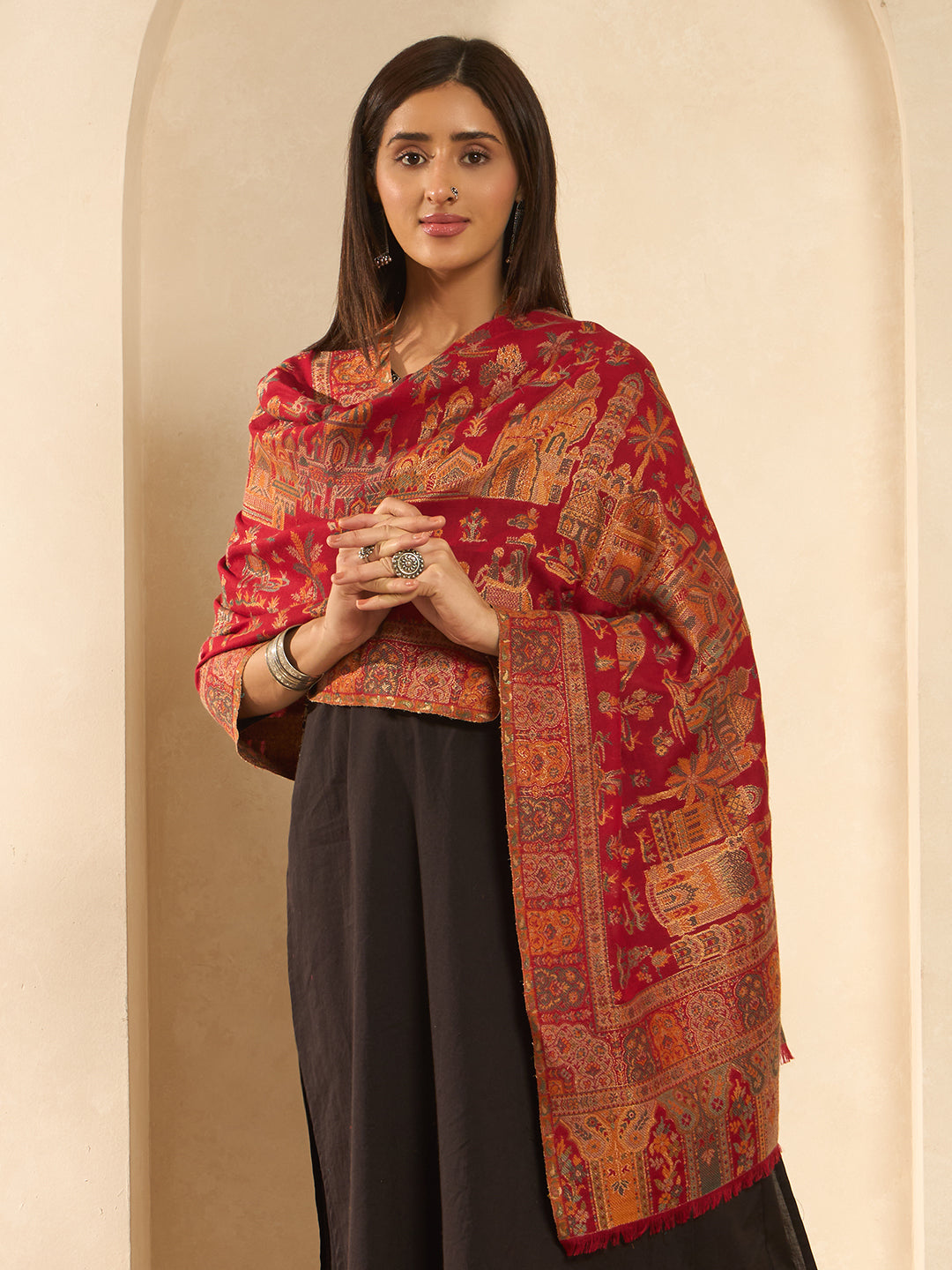 Women Caravan kaani stole Stole