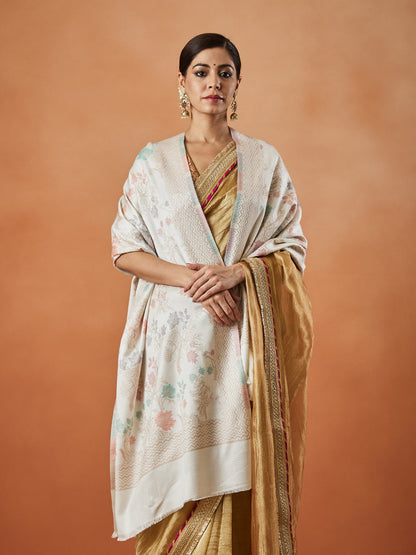 Pashmoda Women Nayab Kaani Stole (Size:  71X203 CM)