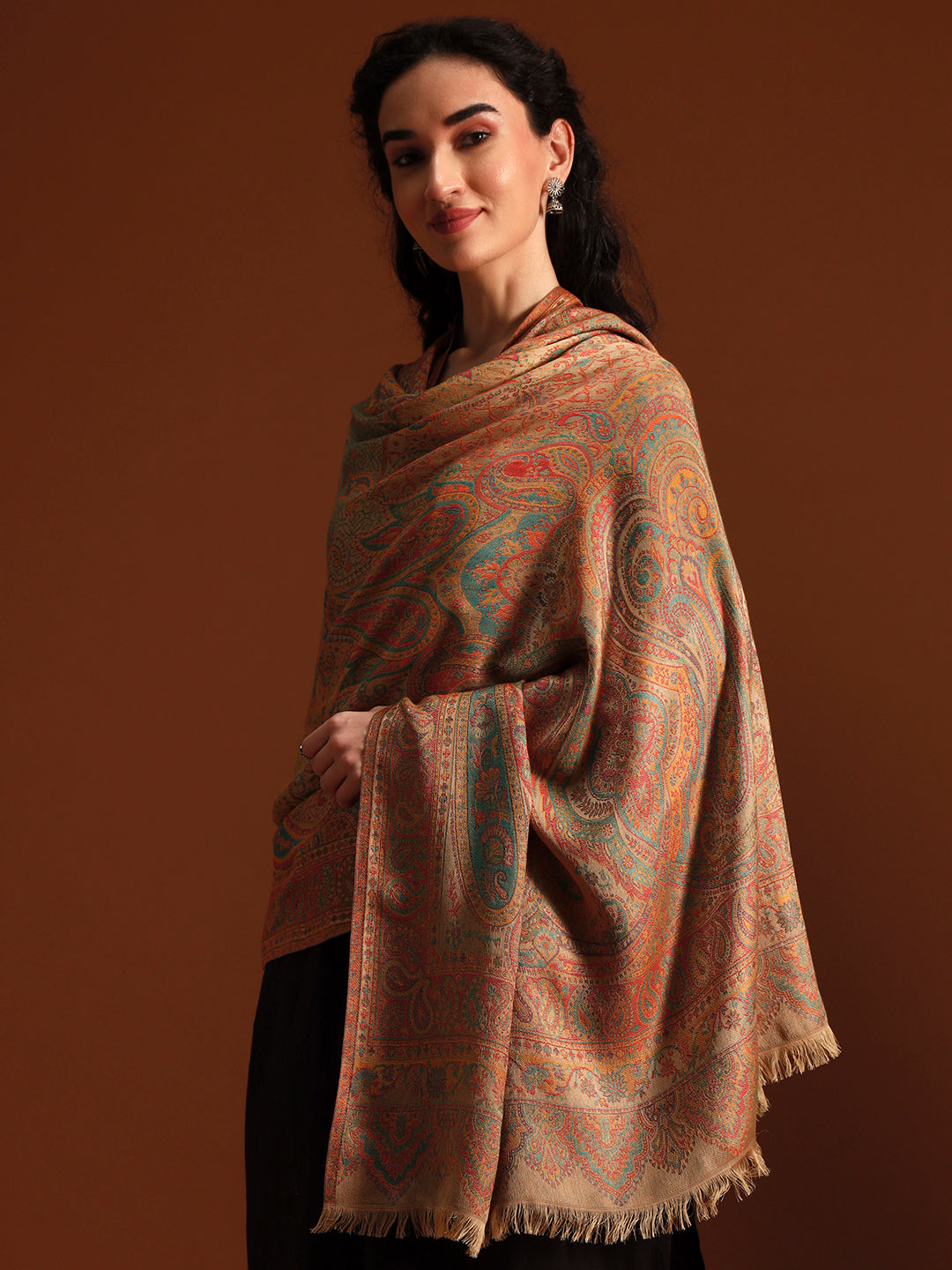 Women Grand Paisley Kaani Kashmiri Shawl