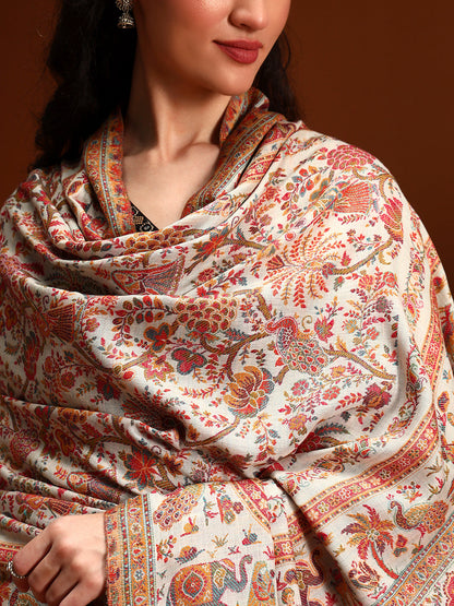 Women Orchard Kaani Wool Blend Kashmiri Shawl