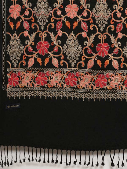 Menƒ??s Shalimaar Kashmiri Embroidery Stole ,Size 71X203 CM, Beige Color