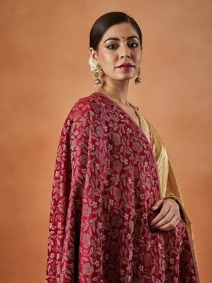 Pashmoda Women Rukhsaar Kaani Stole (Size : 71X203 CM)
