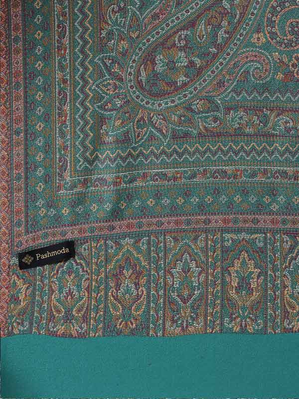 Women's Aaraish Kashmiri Royal Paisley Design Jamawar Shawl (Size: 101 X 203 Cms)