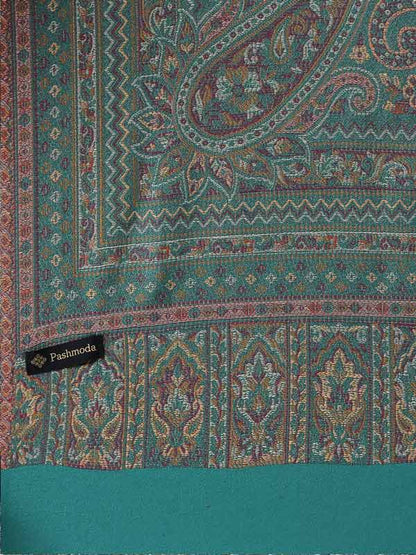 Women's Aaraish Kashmiri Royal Paisley Design Jamawar Shawl (Size: 101 X 203 Cms)