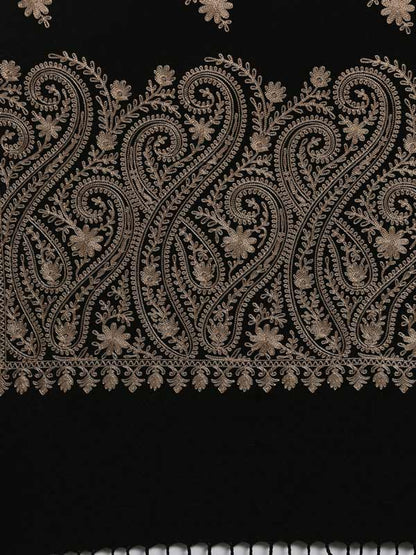 Women's Firdousi Aari Embroidered Kashmiri Stole (Size: 71x203 cm)