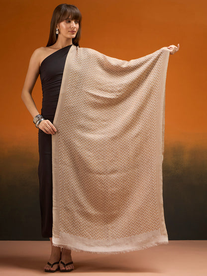 Women Gulrukh Zari Reversible Kaani Fine Wool Shawl