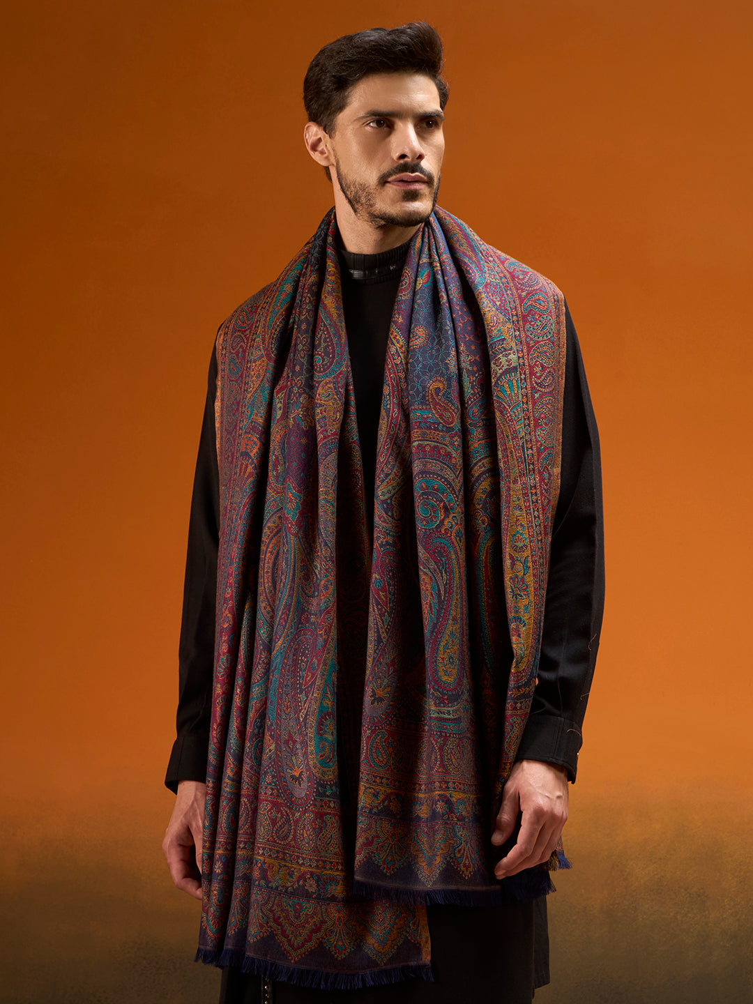 Men Grand Paisley Kaani Shawl