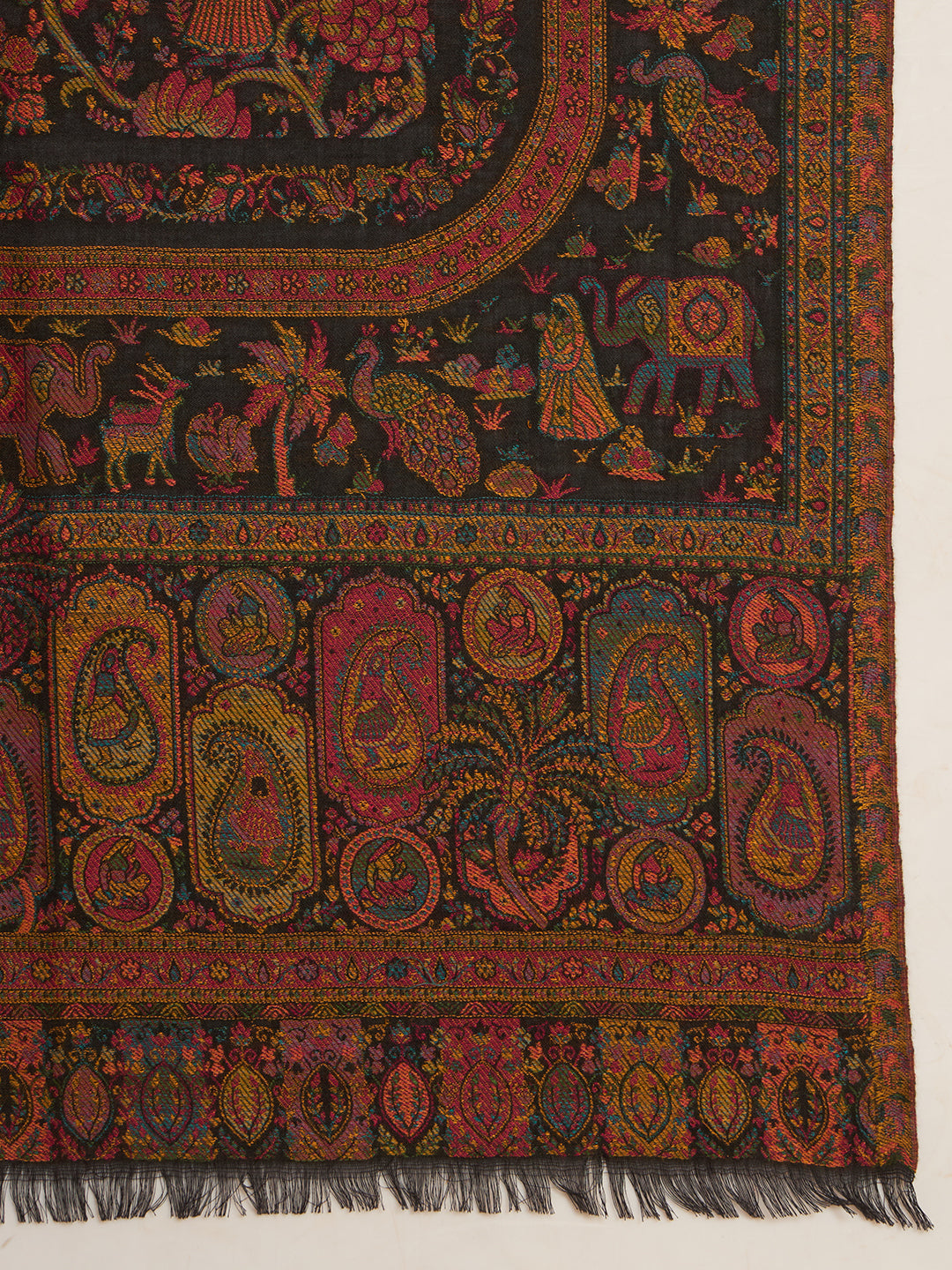 Women Orchard Kaani Wool Blend Kashmiri Shawl