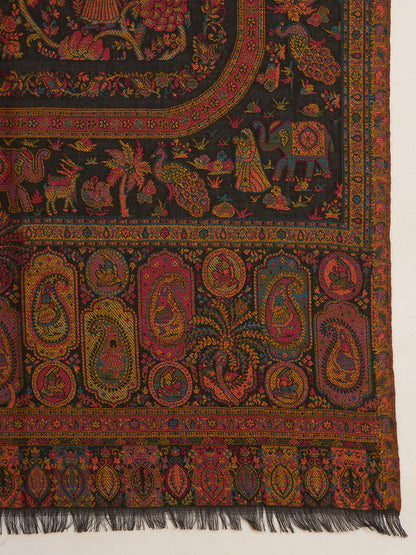 Women Orchard Kaani Wool Blend Kashmiri Shawl
