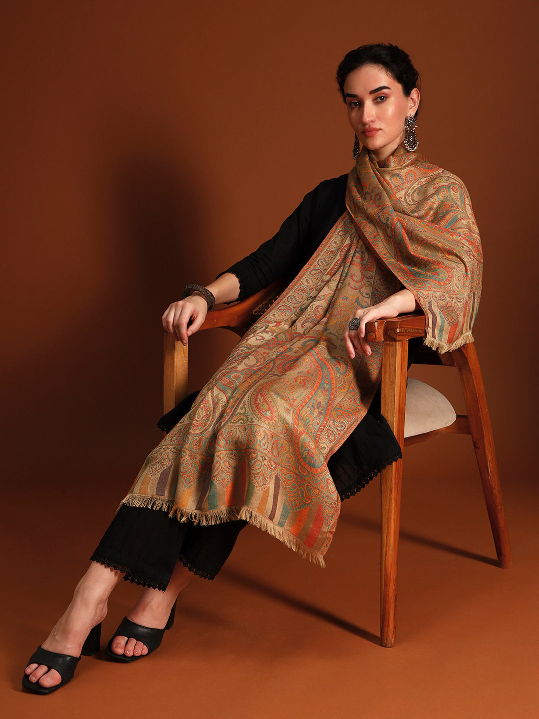 Women Imperial Ambi Kaani Stole